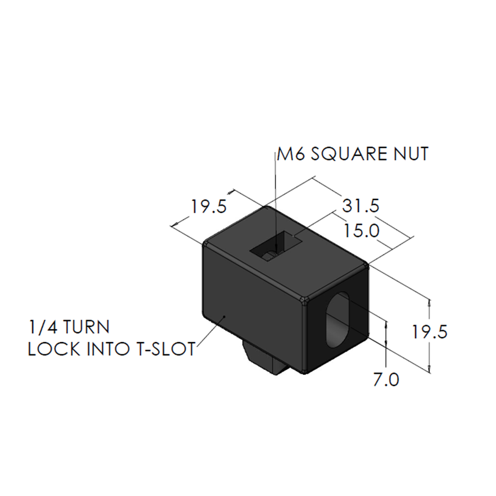 64-070-0 MODULAR SOLUTIONS ZINC PART<br>SPACER BLOCK MODEL 45 GRAY